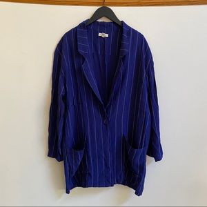 Urban Outfitters Pinstripe Flowy Blazer
